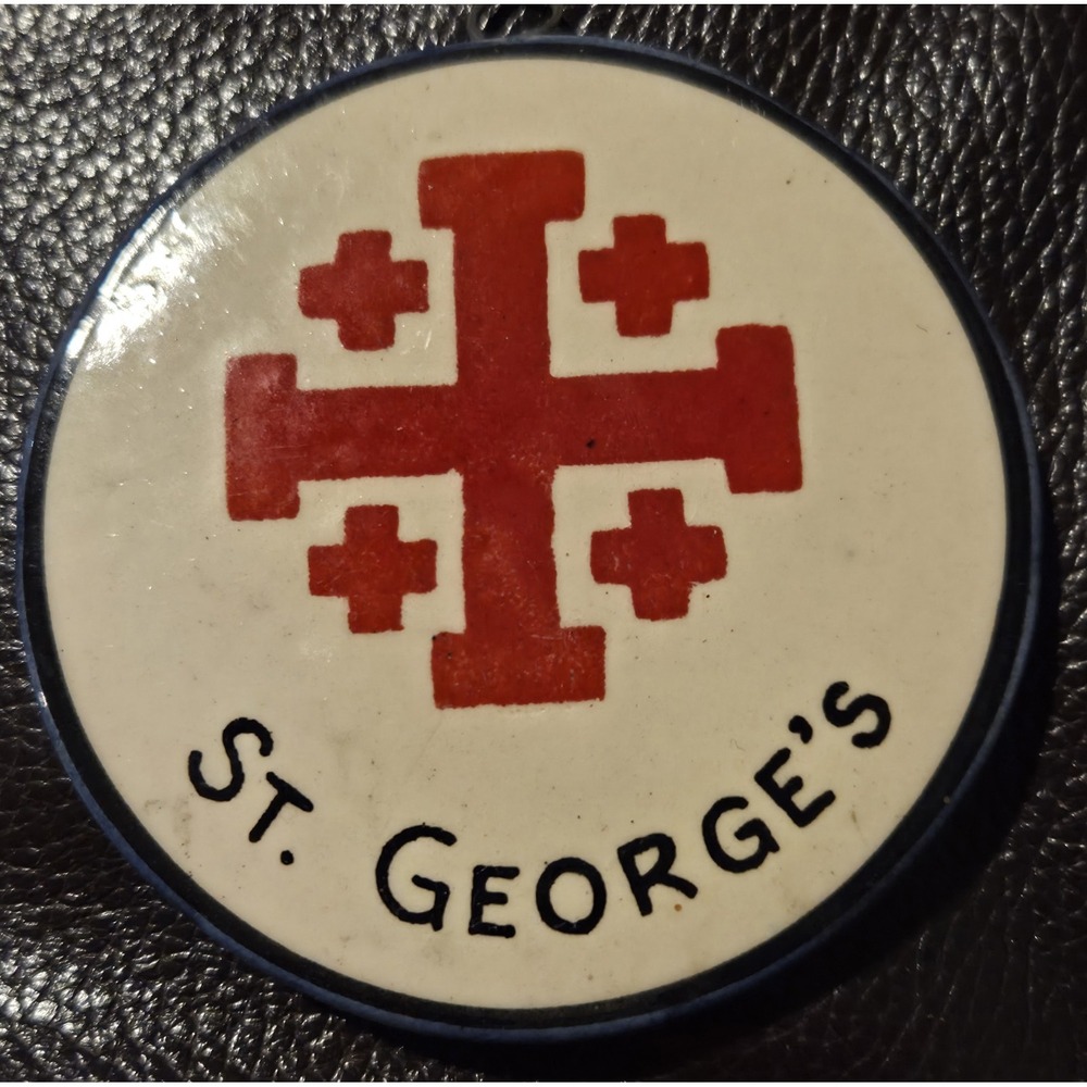 St Georges Jerusalem Cross Ceramic Plaque